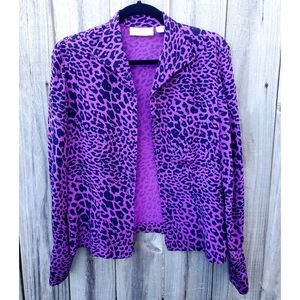 Dana Buchman zip up blazer